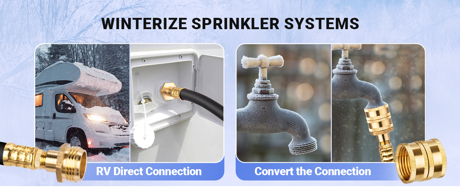 WINTERIZE SPRINKLER SYSTEM