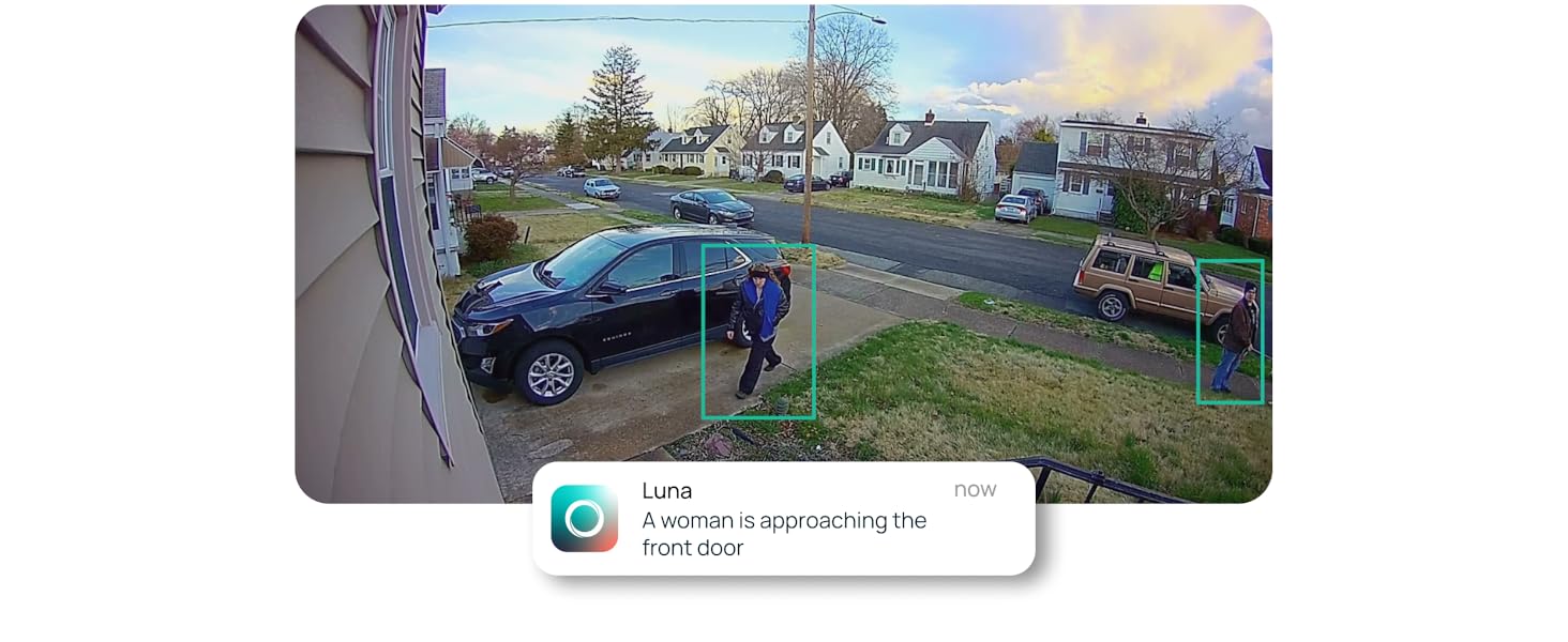 Cameras for Home Security Outdoor, Advanced AI Motion Detection, Wireless 2K Camera, 2.4GHz WiFi