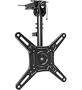 ELIVED Flip Down Ceiling TV Mount for Most 14-40 Inch TVs, Floding TV Mount for Flat and Pitched ...