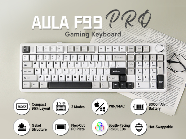 F99 PRO White Grey
