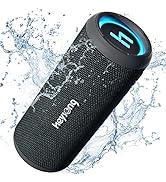 HEYSONG Waterproof Bluetooth Speaker, Shower Portable Wireless Outdoor Speakers with 20W Loud Ste...