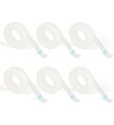 G2PLUS 6 Rolls PE Micropore Medical Tape Roll, 1/2'' x 59 Yards Lash Tape, Eyelash Tape for Eyela...