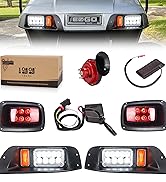 10L0L Golf Cart Headlights and Tail Light Kits for EZGO TXT 1996-2013 Gas &amp; Electric Carts, Stree...