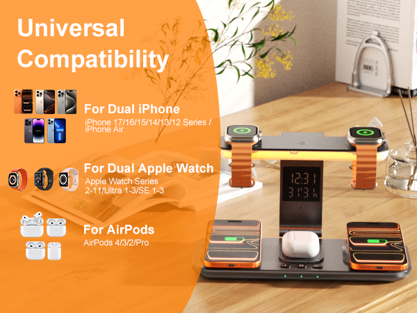 dual phone charging station