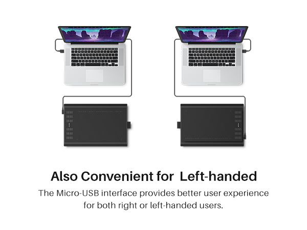 HUION Inspiroy H1060P Graphics Drawing Tablet with 8192 Pressure Sensitivity Battery-Free Stylus