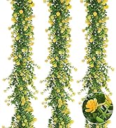 RECUTMS Hanging Garland Plants Artificial Eucalyptus Garland Fake Hanging Eucalyptus Leaf Garland...