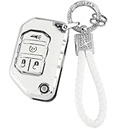 PIFOOG TPU Key Fob Cover for Jeep Wrangler JL JLU Gladiator JT 2018 - 2022 Accessories Cute 4 But...