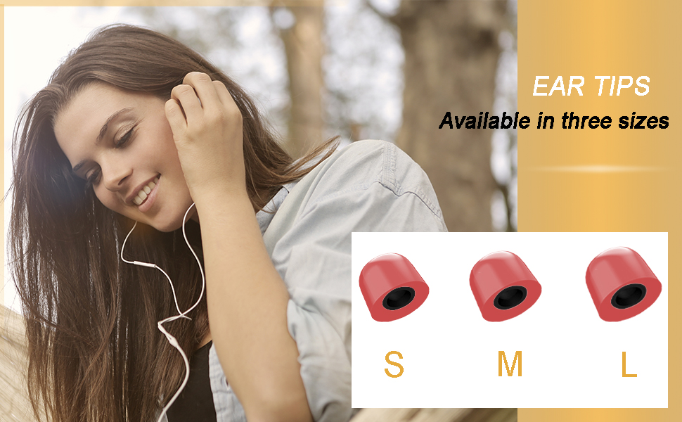 You will receive 3 pairs eartips includes 1 small,1 medium and 1 large.