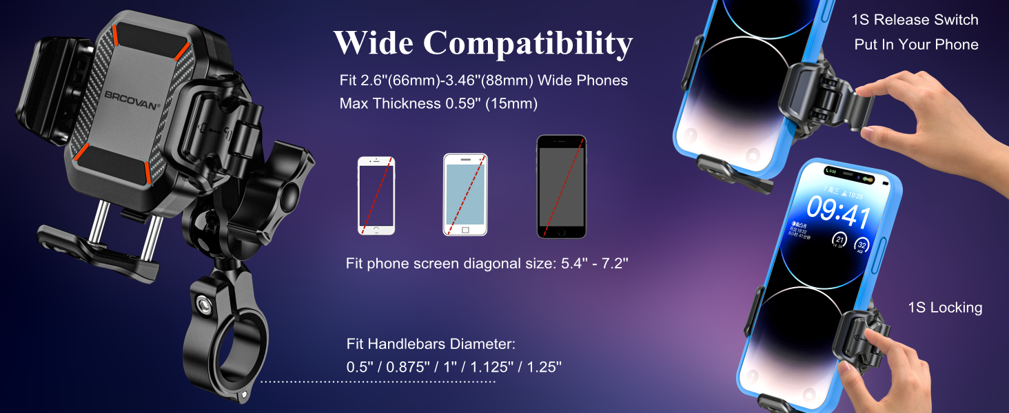Adjustable design, can accommodate more sizes of mobile phones