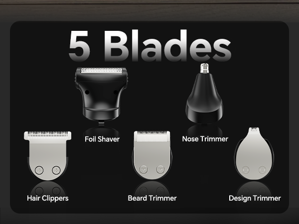 5-in-1 Barber Hair Clippers