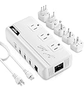 Hoenjuno 230W Voltage Converter 220V to 110V for Hair Straightener/Curling Iron, Travel Plug Adap...