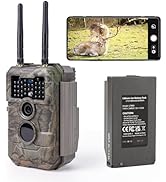 GardePro E6 2.0 Pro WiFi Trail Camera (Non-Cellular), Dual Antennas, Stable Connection, 4K Video,...