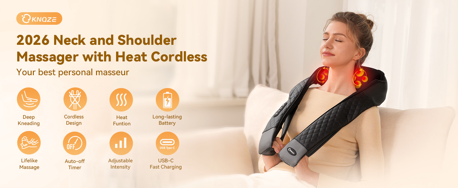 Cordless neck massager