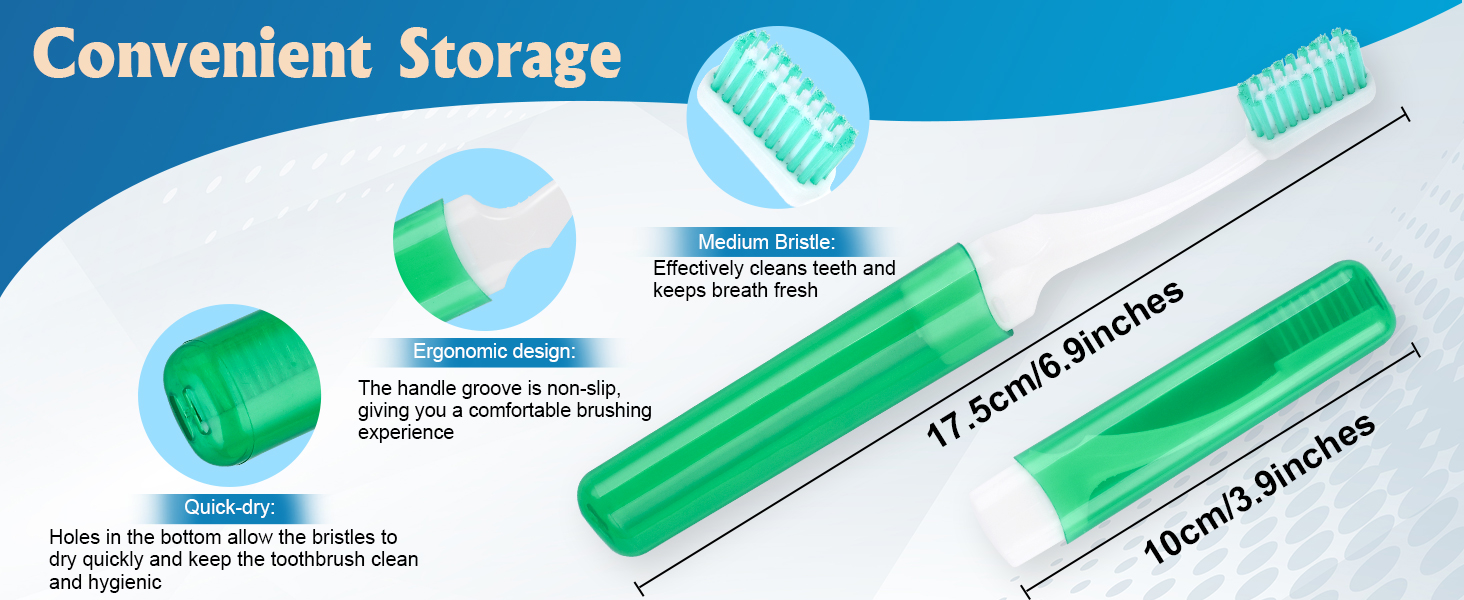 travel folding toothbrush