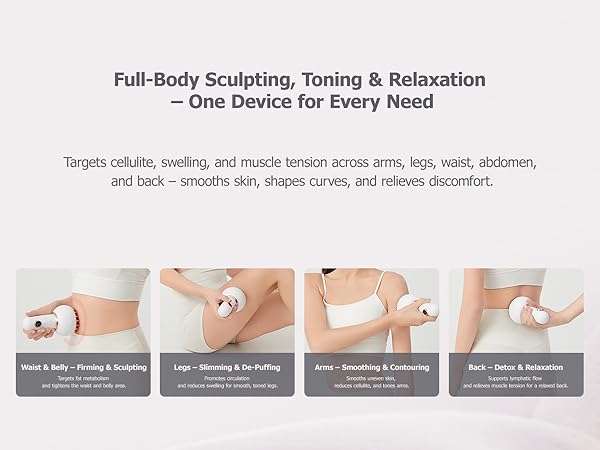 lymphatic drainage massager; stretch marks removal; body sculpting machine; cellulite massager