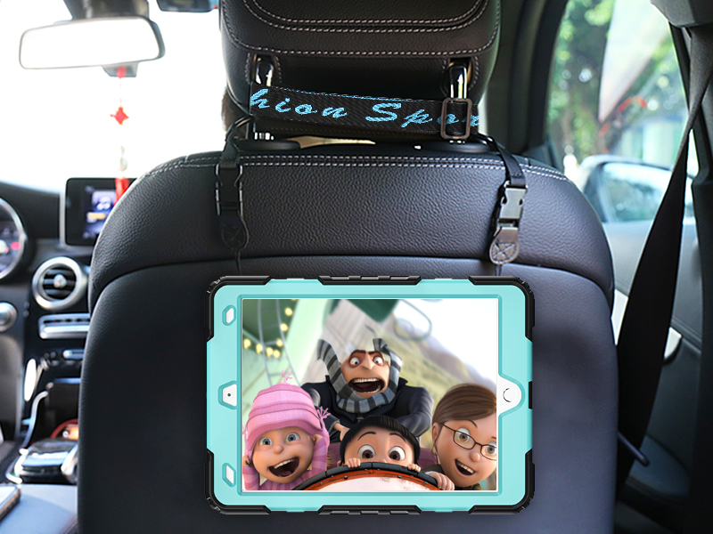 SEYMAC stock Case for iPad 9th 8th 7th Generation 10.2, Full-Body Drop Protection Case SkyBlue