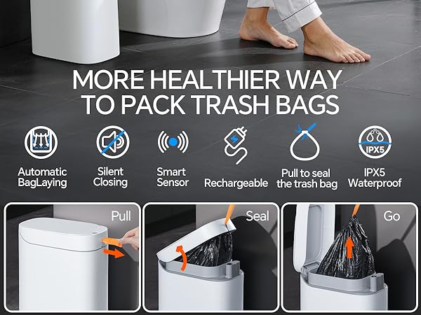 The most convenient way to pack garbage bags