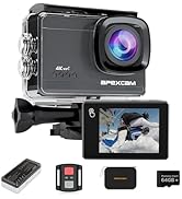 Apexcam M90 Action Camera with 64GB Card Action Cam 4K60FPS 64MP WiFi EIS Image Stabilization wit...