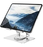Orlian Tablet Stand Adjustable with 360° Swivel Base Aluminum Tablet Stand Holder for iPad/Samsun...