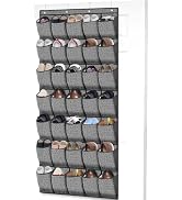 35 Pockets Over the Door Shoe Organizer, Hanging Door Shoe Rack for Closet, Large Shoe Storage Ho...