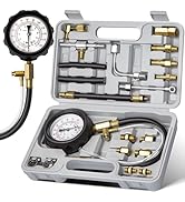 AUTOWN Fuel Pressure Tester Kit 0-140PSI with Adapters for Cars, Trucks, ATVs, Fuel Pump Injector...
