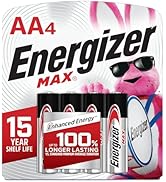 Energizer AA Batteries, MAX Double AA Battery Alkaline, 4 Count