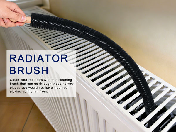Dryer Vent Cleaner Kit - Dryer Lint Brush and Flexible Vacuum Hose