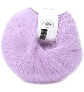 Purple Popular Soft Mohair Knitting Angora Wool Yarn for Knitting with A Crochet It is Beautiful ...