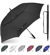 Gonex 54/62/68/72/80 Inch Extra Large Golf Umbrella, Automatic Open Travel Rain Umbrella with Win...