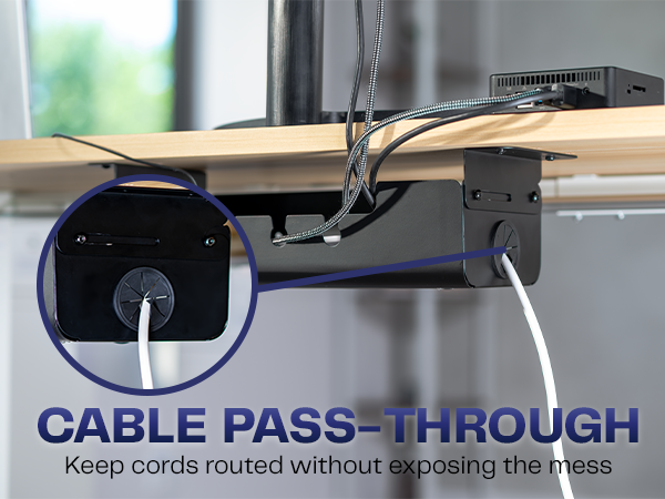 under desk cable management cable tray cord organizer power strip holder wire management steel