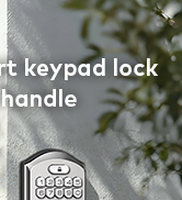 keyless entry door lock with handle