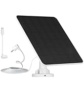 Solar Panel for Ring Camera, 5W Camera Solar Panel Compatible with Ring Stick Up Cam/Pro Battery,...