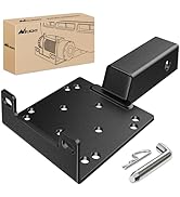 Nilight Universal Trailer Hitch Winch Mounting Plate with 2'' Receiver Hitch Winch Bracket Winch ...