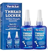 Thread Lock, 50ml*2, Medium Strength Threadlocker, Thread Locker for Nuts, Bolts, Metal Fasteners...