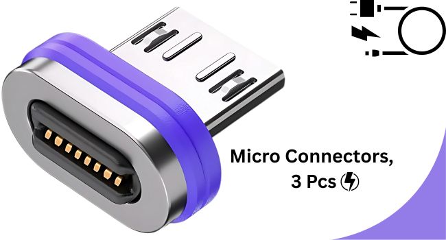 Micro Connectors, 3 Pcs