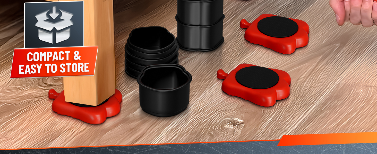 appliance lifter tool with red furniture rollers sliders gliders for heavy load easy moving
