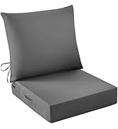 IASEAHK Outdoor Seat Cushion Set, Waterproof &amp; Fade Resistant Patio Chair Cushions, Outdoors Cush...