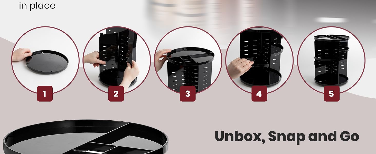 skincare spinning organizer 