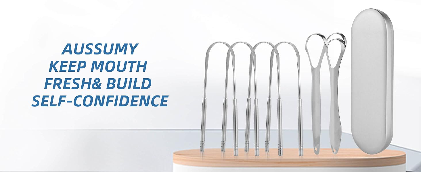 Aussumy 6 Pack Tongue Cleaners