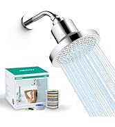 FASDUNT Filtered Shower Head, Anti-Clog High Pressure Shower Heads with 20-Stage Filter for Softe...