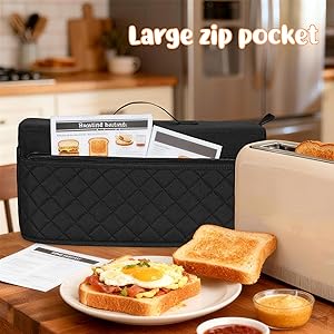 slim toaster dust cover