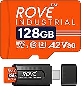 ROVE Industrial 128GB Micro SD Card with USB 3.0 Type C Card Reader, High Endurance microSDXC Mem...