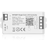 BTF-LIGHTING C01W Monochrome PWM (+V -V) 2PIN LED Strip Dim Brightness 2.4GHz Tuya WiFi Group Con...