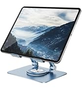 Orlian Tablet Stand Adjustable with 360° Swivel Base Aluminum Tablet Stand Holder for iPad/Samsun...
