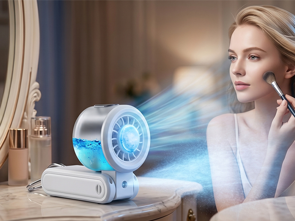 fan with mist