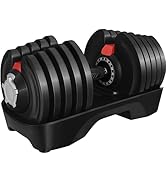 Yaheetech Adjustable Dumbbell Set 40LB/52.5LB/90LB Adjustable Dumbbells Fast Adjust Dumbbell Weig...