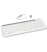 MANHATTAN Wireless Keyboard and Mouse Set – Bluetooth &amp; 2.4 GHz for Multi-Device Switching – Wire...