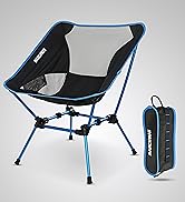 MARCHWAY Ultralight Folding Camping Chair, Heavy Duty Portable Compact for Outdoor Camp, Travel, ...