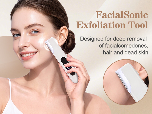 Electric Sonic Dermaplaning Tool for Women,