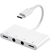 iPad Headphone Splitter,Headphone Splitter for iPad with 60w Fast Charging, iPad Earphone Splitte...